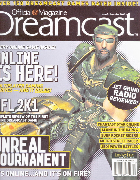 Front Cover from December 2000 Official Dreamcast Magazine