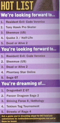 Article from page 16, March 2000 Official Dreamcast Magazine