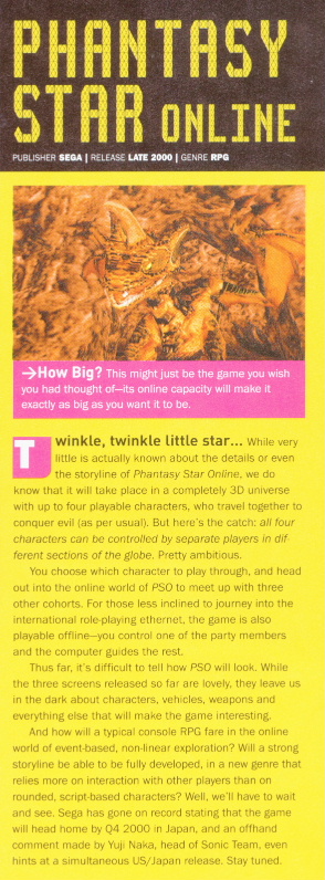 Article from page 61, March 2000 Official Dreamcast Magazine
