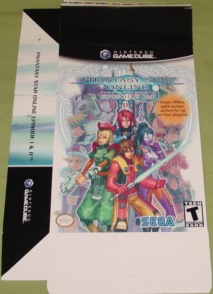 Game Cube PSO: Episode 1 & 2 Display Box (front)