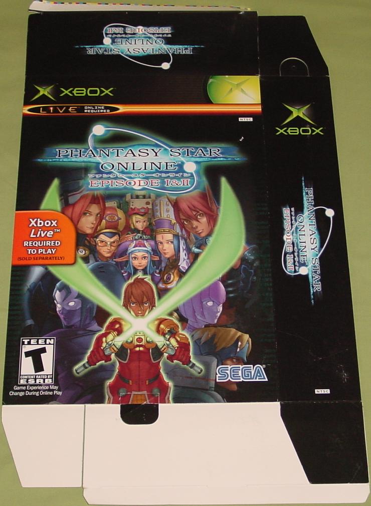Xbox PSO: Episode 1 & 2 Display Box - Unassembled (front)